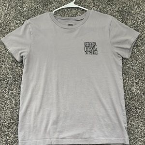 Vans womens small tee, grey/purple in color.